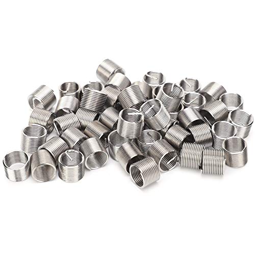 Gewindeeinsätze für Metall, Gewindereparatur-Set, 50 Stück, Gewindeeinsätze, Männlich, Weiblich, Reduziermutter, Reparaturwerkzeug, Edelstahl-Befestigungselement M10 X 1 X 1,5 D von ZAICOLER