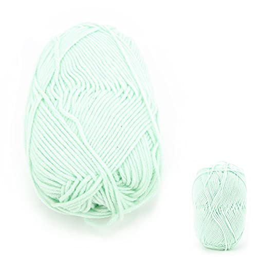 Häkelgarn, Häkelgarn, Weiches, Hautfreundliches Garn, Baumwollgarn Zum Häkeln, Häkelgarn, Wattegarn Zum Stricken von DIY-Kinderkleidung (GREEN) von ZAICOLER