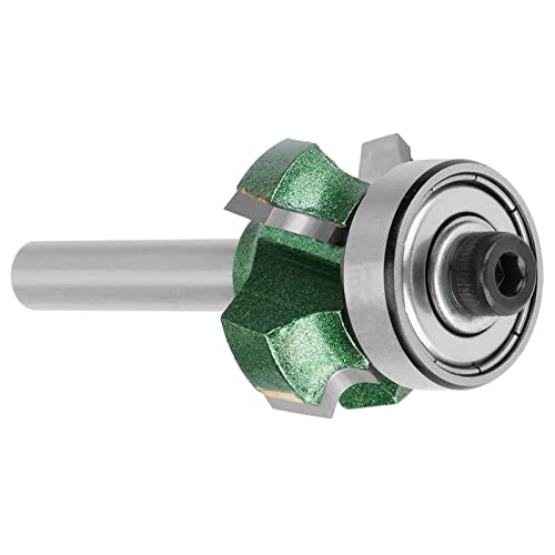 Kantenanleimschneider, Fräser, Nut- und Federfräser, Kantenschneider, Fräser R1/R2/R3, Holzbearbeitungsfräser, 4-Zahn-Besäumfräser für Holzbearbeitungsgravur (1/4 * R3) von ZAICOLER