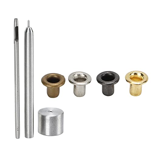 ZAICOLER Ösen-Werkzeug-Set, Ösen, 2 Mm Vergoldetes Kupfer, Metall-Ösen-Set, Schnürsenkel, Gürtel, Augenschnallen, Ösen-Set, Ösen für Stoff mit Kunststoff-Aufbewahrungsbox für Schuhe, von ZAICOLER