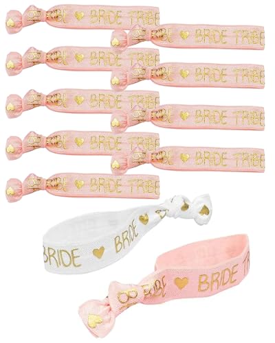 ZAMXHUG JGA Armbänder Set für Frauen - Team Bride Armband mit Rosegold Schrift als Junggesellenabschied, Bride to be Hochzeit Dekoration Frauen Dekoration(1 Bride + 10 Team Bride) von ZAMXHUG