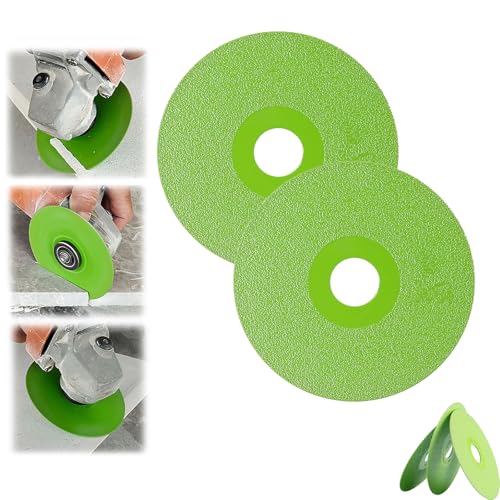 ZANWANXIN Rock Slab Grinding Disc, Glass Cutting Disc,Porous Widened Cutting Blades, indestructible disc for grinder, for Ceramic Tile, Marble Edge Trimming (2) von ZANWANXIN