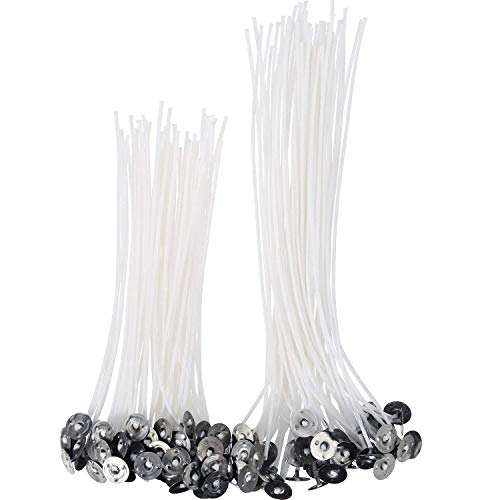 Flachdocht,Kerzendocht 3.5 Zoll Candle Wick Docht 100 Stück Weiß Dochte für Kerze DIY Kerzenherstellung 9CM von ZARRS