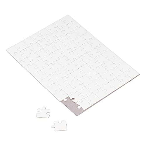 6 Sets Blanko-Sublimation, Blanko-Puzzle, Sublimations-Wärmeübertragung, mit 80 Teilen -Wärmepress-Transfer-Bastelarbeiten, Thermotransfer-Puzzle, 7,8 X 5,7 Zoll von ZASCHMOY