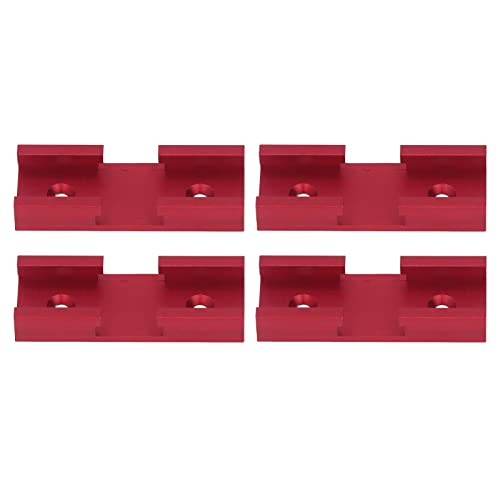 Zaweliyo 4pcs T Intersection Teile Aluminiumlegierung Holzbearbeitung Universeller Schacht, Leichtes Tragbares -Cross - -Clip für Schreiner (Rot) von ZAWELIYO