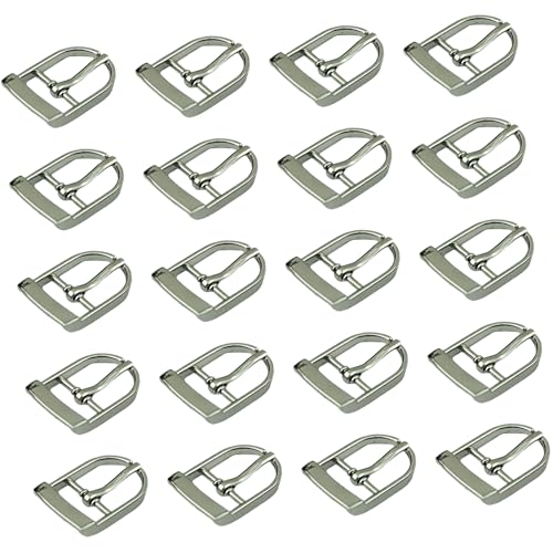 ZAYIUKI 20 Stück Ersatz-Gürtelschnallen, 34 x 23 mm, Einzelzinken-Ersatz-Gürtelschnalle für Ledergürtel, Rucksäcke, Taschenzubehör ZAYIUKI 20 Stück Ersatz-Gürtelschnallen, 34 x 23 mm, Einzelzinken-Ersatz-Gürtelschnalle für Ledergürtel, Rucksäcke, Taschenzubehör von ZAYIUKI