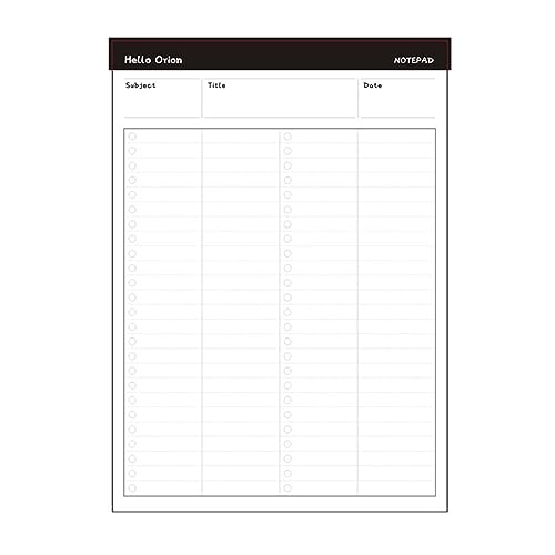 ZAYIUKI Besprechungsnotiz-Notizbuch,Planer,Haftnotizen,Besprechungsnotizblock,Geschäftsarbeitsplanungsnotizblock,Tagesplaner,Notizblock zum Abreißen von ZAYIUKI