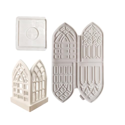 3D Gothic Stile Robustes Silikonformen Set Wohnaccessoire Für Die Herstellung Von Kerzenhaltern Und Künstlerische Heimdekoration von ZBIianxer