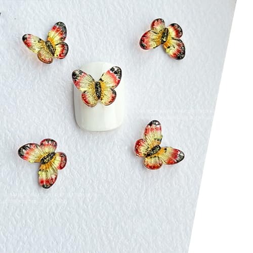 Schmetterlings-Strasssteine aus Kunstharz, flache Rückseite, Strasssteine für Nagelkunst, Nagelschmuck, Nagelschmuck von ZBIianxer