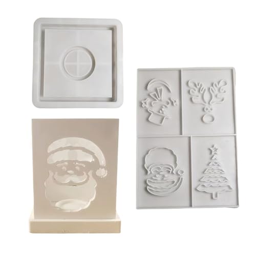 Silikonform Set Zum Basteln Von 3D Wandkunst Silikon Weihnachtsprojektions Wandformen Für Ornamente Und Bastelprojekte von ZBIianxer