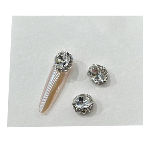 Wassertropfen-Nagelkunst mit Strasssteinen, Metall-Nagelnieten, 3D-Nagelschmuck, Diamanten für Nageldekorationen, Nagelkunst-Zubehör, Wassertropfen-Nagel von ZBIianxer