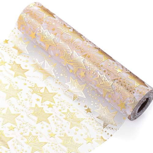 ZBIianxer Elegant Gold Hot Stamping Star Tischläufer Für Dining Party Dekorationen Glitzernden Tischdecke Geburtstagsfeiern Vorräte von ZBIianxer