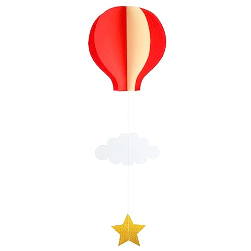 ZBIianxer Heißluftballon + Stern hängende Dekorationen, ideal für Hochzeitstage, schöne hängende Ornamente, Geburtstagsparty-Dekorationen von ZBIianxer