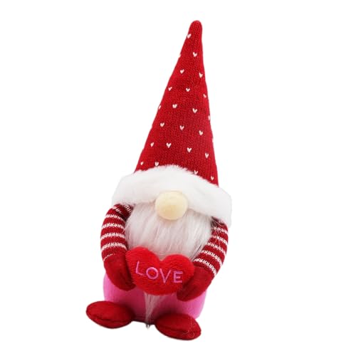 ZBIianxer Love Heart Gnomes Plüschpuppen Elfen Dekoration Ornament Für Hochzeiten Party Dekore Valentinstag Jubiläumsgeschenk von ZBIianxer