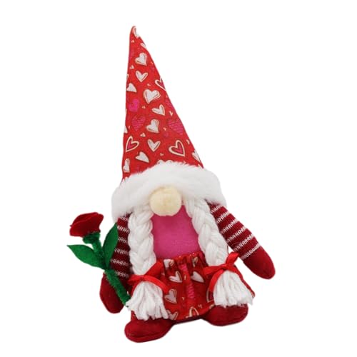 ZBIianxer Love Heart Gnomes Plüschpuppen Elfen Dekoration Ornament Für Hochzeiten Party Dekore Valentinstag Jubiläumsgeschenk von ZBIianxer