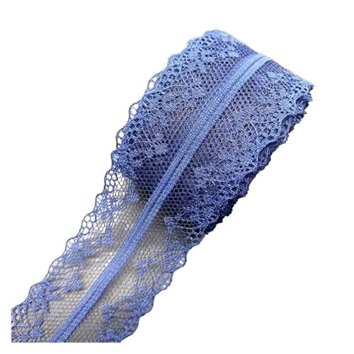 Vintage-Spitze Spitzenband, 10 Yards/Lot 40mm Bilateralen Kunsthandwerk Bestickt Net Spitze Stoff Trim(Dark Blue) von ZBORAVPIX