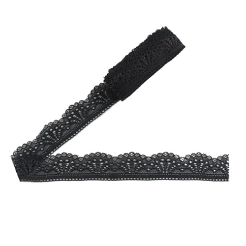 Vintage-Spitze Spitzenband, 10 Yards Tape 30mm Lace Trim Underwear Dress DIY Clothing Accessories(Black) von ZBORAVPIX