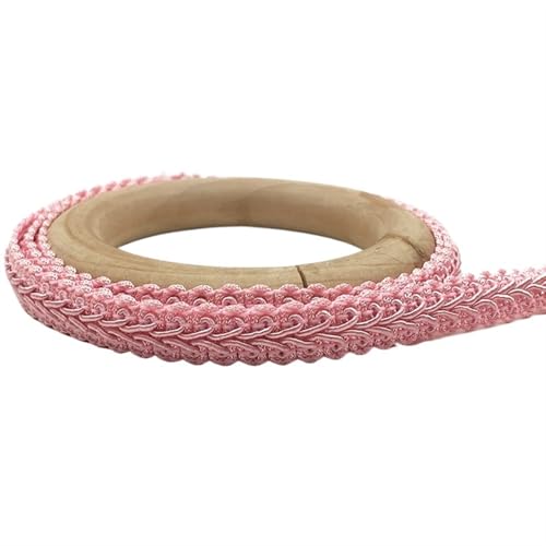 Vintage-Spitze Spitzenband, 5Meter Kurve Baumwolle Spitze Trim Band Stoff Handarbeit(Pink) von ZBORAVPIX