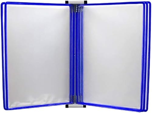 Wandmontiertes Poster Flip Book Display， A4-Flipchartständer zur Wandmontage, 13 x 9 x 1,57 Zoll(Blue) von ZBORAVPIX