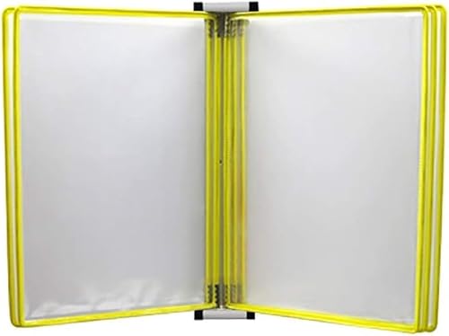 Wandmontiertes Poster Flip Book Display， A4-Flipchartständer zur Wandmontage, 13 x 9 x 1,57 Zoll(Yellow) von ZBORAVPIX