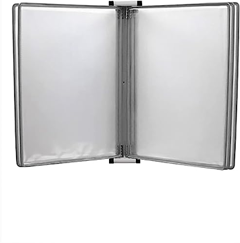 Wandmontiertes Poster Flip Book Display， A4 Größe Flip Chart Stand magnetische Wand montiert Display Datei Halter 13x9x1.57IN(Grey) von ZBORAVPIX