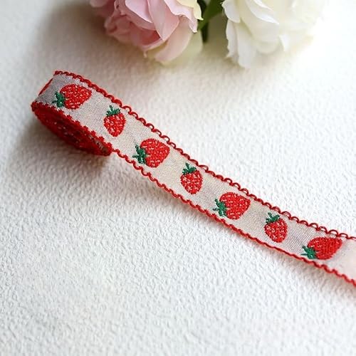 ZCSLD 1/2/6m Floral Lace Ribbon Soft Vintage Lace Trim Ribbon with Embroidered Floral Design for DIY Crafts, Wedding Decoration, Gift Wrapping von ZCSLD