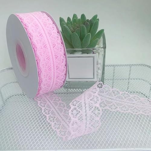 ZCSLD 22/44 m Spitzenband mit Blumenmuster, weich, waschbar, dekorative bestickte Spitze für Nähprojekte, Geschenkverpackungen, DIY Handwerk von ZCSLD