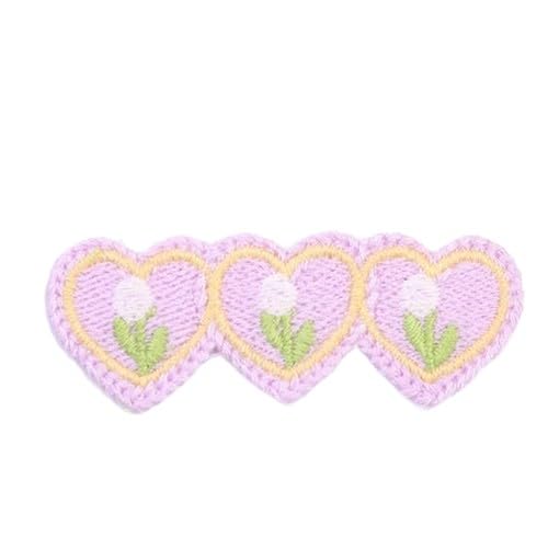 ZCSLD 30 Stück 3 x 7,3 cm Blume kleine Häkelblume Patches Stickerei Patch Bügelapplikationen Chinesisch für Kleidung Nähen auf Patches für Jeans Jacke von ZCSLD