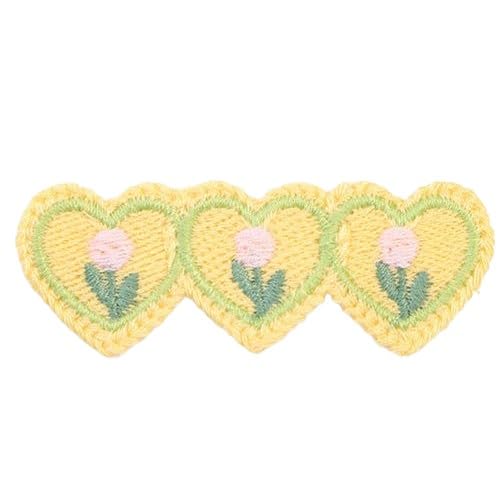 ZCSLD 30 Stück 3 x 7,3 cm Blume kleine Häkelblume Patches Stickerei Patch Bügelapplikationen Chinesisch für Kleidung Nähen auf Patches für Jeans Jacke von ZCSLD