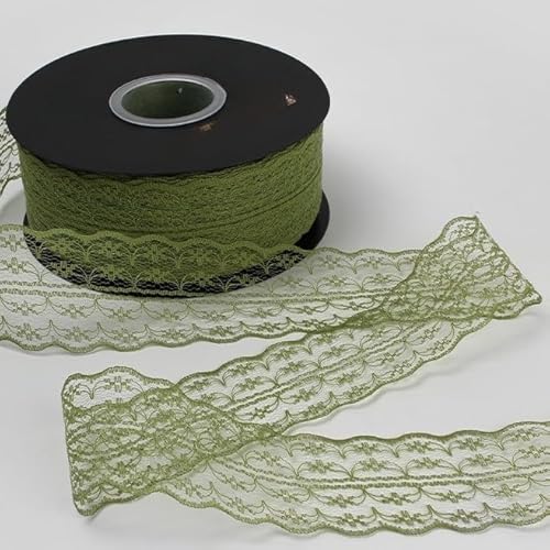 ZCSLD 45/90 m Spitzenband mit Blumenmuster, weich, waschbar, Vintage-Stickerei, Spitzenborte für Bastelarbeiten, Geschenkverpackungen, Hochzeitsdekoration von ZCSLD