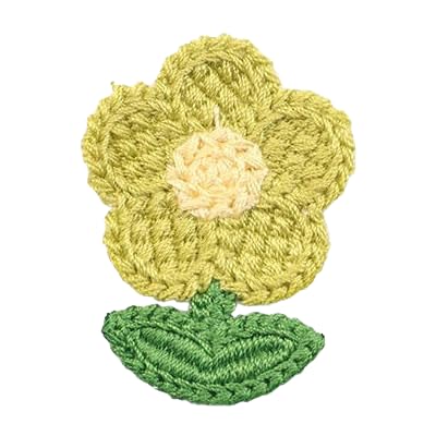 ZCSLD 5 x 3,8 cm, 30 Stück kleine Häkelblumen-Flicken, bestickt, zum Aufbügeln, Applikationen, chinesisch, für Kleidung, zum Aufnähen, für Jeans, Jacken von ZCSLD