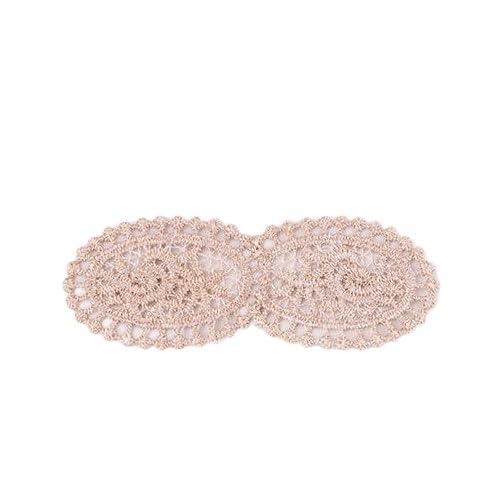 ZCSLD 6–12 cm, 50 Stück, beige Blumen-Stickerei-Aufnäher, Applikationen zum Aufbügeln, Applikationen für Kleidung, kleine Aufnäher für Jeans, Jacken von ZCSLD