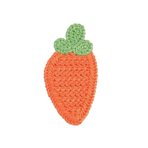 ZCSLD 7 x 4 cm, 30 Stück, Ananas, handgefertigte Häkelapplikationen, Häkelapplikationen, Obst, kleine Stickerei-Aufnäher, Applikationen für Kleidung von ZCSLD