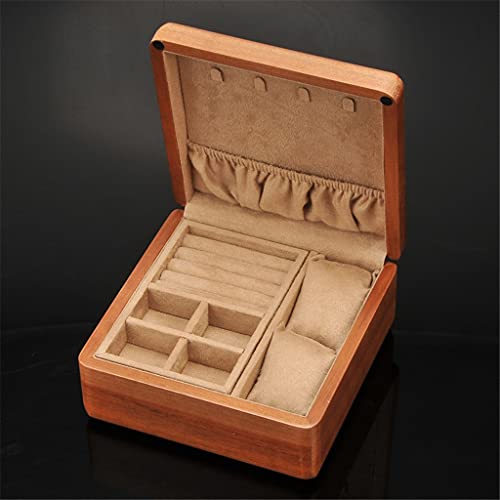 ZDEZHI Schmuckschatulle aus Holz für Ringe, Schmuckständer, Ringbox, Sammlung, Vitrine für Verlobungszeremonie, Geschenk von ZDEZHI