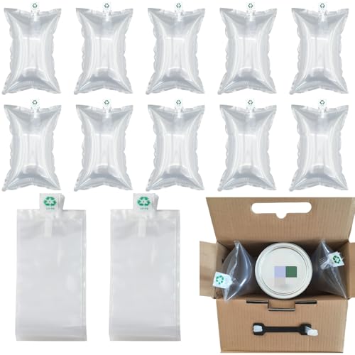 Luftpolsterkissen,200pcs Luftkissen mit Luftpumpe,Luftpolster,Luftpolsterkissen Luftkissen,Füllmaterial Paket,Lufttaschen Polstermaterial Luftpolster,für Transportverpackungen,Keine Öffnungsfülung von ZDL