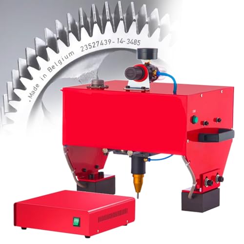 ZEEKYFOR Graviermaschine für Metall, Tiefe 0,01–1 mm, pneumatische Nadelpräger-Markierungsmaschine zum Erstellen von Buchstaben, Seriennummern, Fahrgestellnummern,C 170x110mm von ZEEKYFOR