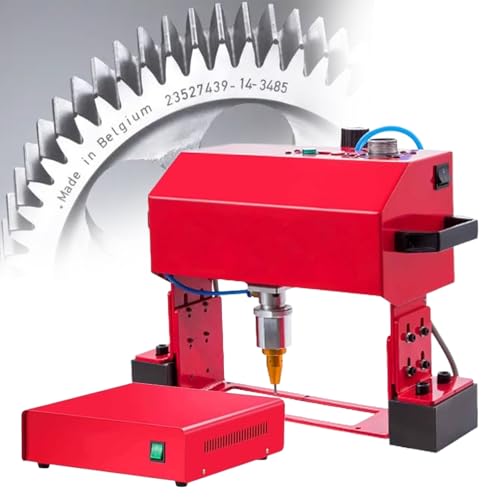 ZEEKYFOR Graviermaschine für Metall, Tiefe 0,01–1 mm, pneumatische Nadelpräger-Markierungsmaschine zum Erstellen von Buchstaben, Seriennummern, Fahrgestellnummern,X 140x40mm von ZEEKYFOR