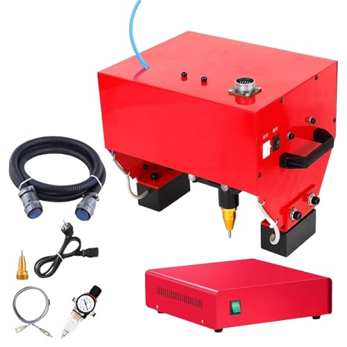 ZEEKYFOR Tragbare Metallmarkierungsmaschine mit digitaler Steuerung, pneumatische Metall-Nadelprägemaschine für Aluminium, Edelstahl, Kupfer,C 170x110mm von ZEEKYFOR