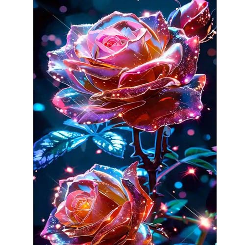 ZEELANNA Diamond Painting Blume Diamant Painting Bilder Diamond Painting Bilder Leuchtende Blume Diamond Painting Erwachsene DIY Diamond Painting Set Erwachsene 30x40cm für Home von ZEELANNA