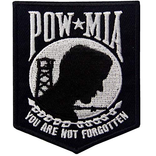 POW MIA Sie Sind Nicht Vergessen Emblem Gesticktes Eisen auf Nähen auf Patch von ZEGIN