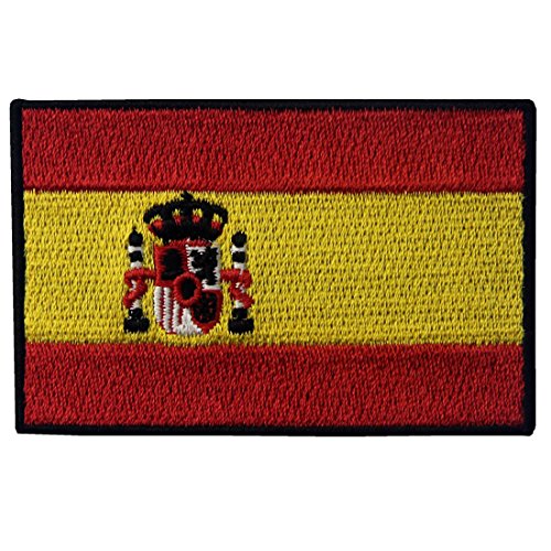 Spanien Flagge Gesticktes Applique Eisen auf Nähen Auf Flecken Abzeichen von ZEGIN