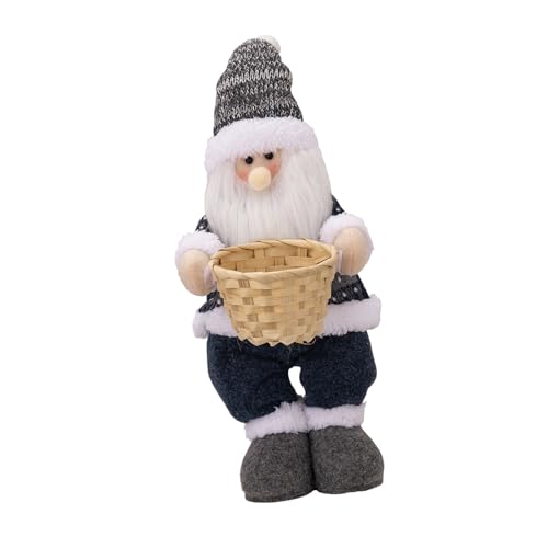 ZEKANXX Stehende Weihnachtsmann-/Schneemann-Figur, Weihnachts-Fensterdekoration, Weihnachtsdekoration, Dekoration für Tisch-Partyzubehör von ZEKANXX