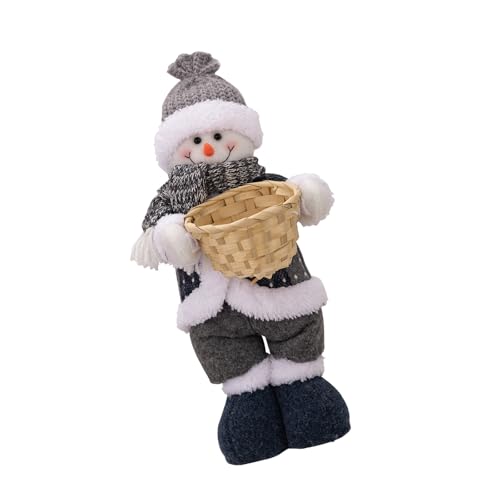 ZEKANXX Stehende Weihnachtsmann-/Schneemann-Figur, Weihnachts-Fensterdekoration, Weihnachtsdekoration, Dekoration für Tisch-Partyzubehör von ZEKANXX