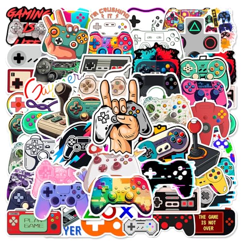 50 PCS Video Gaming Spiel Sticker Aufkleber für Laptop, Telefon, Wasserflasche, Skateboard, Koffer, Gitarre, Pad, niedliche ästhetische Vinyl Aufkleber, Wasserdicht, Scrapbook Aufkleber (K) von ZELAITE