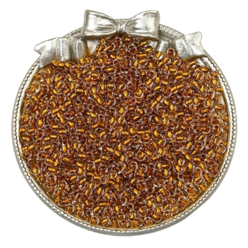 ZENAHA Glasperlen 2/3/4 mm zur Schmuckherstellung Ponyperlen Reisperlen Mini-Rocailles-Perlen für Armbänder DIY-Bastelperlen Perlen-Rocailles-Perlen 1000–4200 Stück von ZENAHA