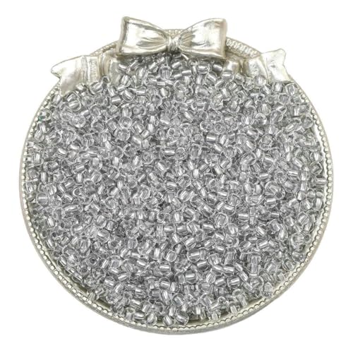 ZENAHA Glasperlen 2/3/4 mm zur Schmuckherstellung Ponyperlen Reisperlen Mini-Rocailles-Perlen für Armbänder DIY-Bastelperlen Perlen-Rocailles-Perlen 1000–4200 Stück von ZENAHA