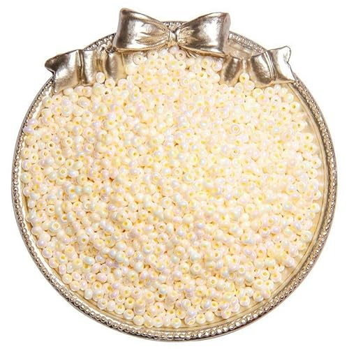 ZENAHA Glasperlen 2/3/4 mm zur Schmuckherstellung Ponyperlen Reisperlen Mini-Rocailles-Perlen für Armbänder DIY-Bastelperlen Perlen-Rocailles-Perlen 1100–5000 Stück von ZENAHA