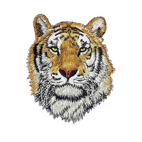 ZENAHA Home Tiger Löwe Leopard Wolf 8 x 10 cm 3 Stück Rock Punk Band große Aufnäher zum Aufbügeln, Stickerei, Abzeichen für Kleidung, Jacken, Jeans von ZENAHA