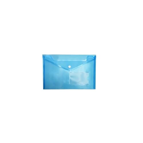 farbige dateiordner Transparente bunte Kunststoff-A5-Ordner, Aktentasche, Dokumententasche, Ordner, Papieraufbewahrung brieftaschen-ordner(Blue) von ZENGXJYCQINGJIANG