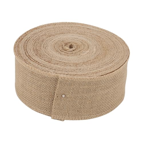 ZEONHAK Juteband, 8 cm x 25 m, natürliche Jute-Rolle für Dekoration und Geschenkverpackungen von ZEONHAK